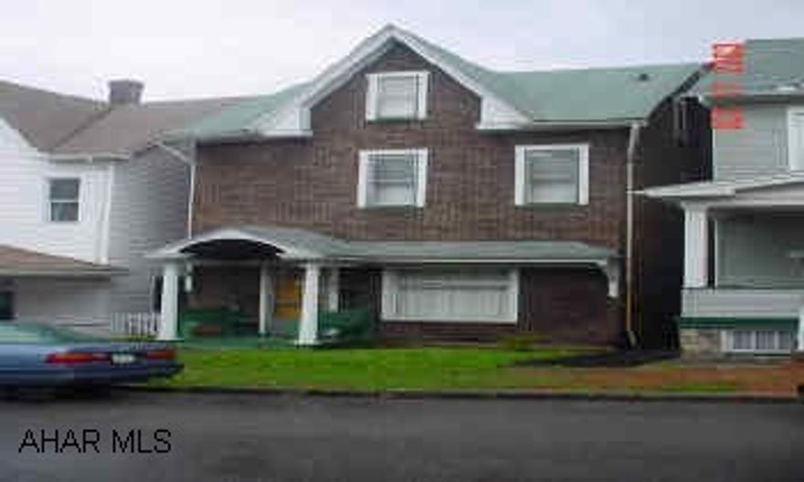 Move in condition, 2 story 3 bedroom finish attic -could be 4th bedroom Great starter home. This one is a must see. Good mechanics. Finished attic for 4th bedroom.  Fabulous hardwood floors throughout, living room, dining room, kitchen, 3 bedrooms, finished attic could be 4th bedroom.  Off street parking.