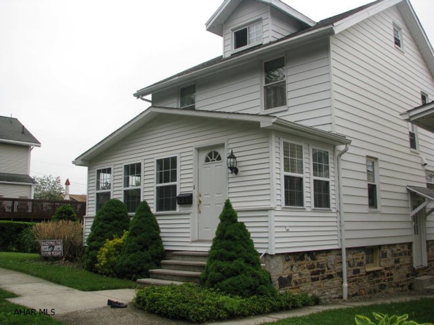 Very well kept home in a nice neighborhood. Sun Room has ceramic tile floor and a great atmosphere. The living room is spacious with a brick fireplace. Although the kitchen is not large it does have plenty of cupboard space and the dining room is just off of it for a sit down eating area.  The back of the house has a beautiful covered deck with a cement slab under it if you wanted a patio also.  Nice size yard with a shed and 2 car garage.  There is also an additional parking spot beside the garage.There is a baseball field and playground just a short distance away which is great for kids. The upstairs has three nice size bedrooms and a full bath. Although the basement is not entirely finished there is a finished room which is currently used as an office. Move in ready!!