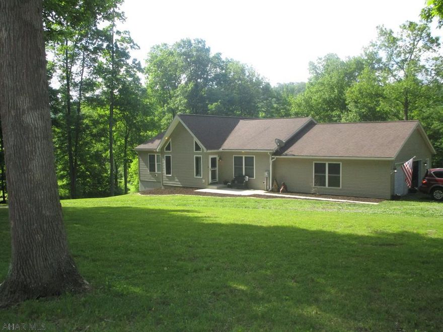 Fabulous country rancher on over 2 acres. Large hickory kitchen, living room with cathedral ceiling , large master bedroom with shower and garden tub off, Basement recently finished with drywall and pine walls, beautiful bar with solid wood top, finished area for the dogs to be out of the way, laundry room and half bath. Oil hw zoned heat this home has it all!