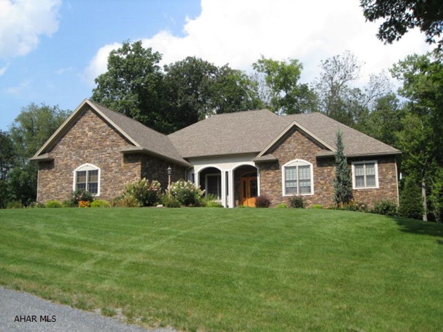 Beautiful custom built ranch house in the prestigious Juniata Mills development. This 4 bedroom, 3.5 bath, 3 car garage home features may amenities including hardwood floors, 2 fireplaces, huge master bath with walk-in closet and tile shower, finished basement with game room and family room and others too numerous to mention. Built in 2008, this home looks like it has never been lived in!