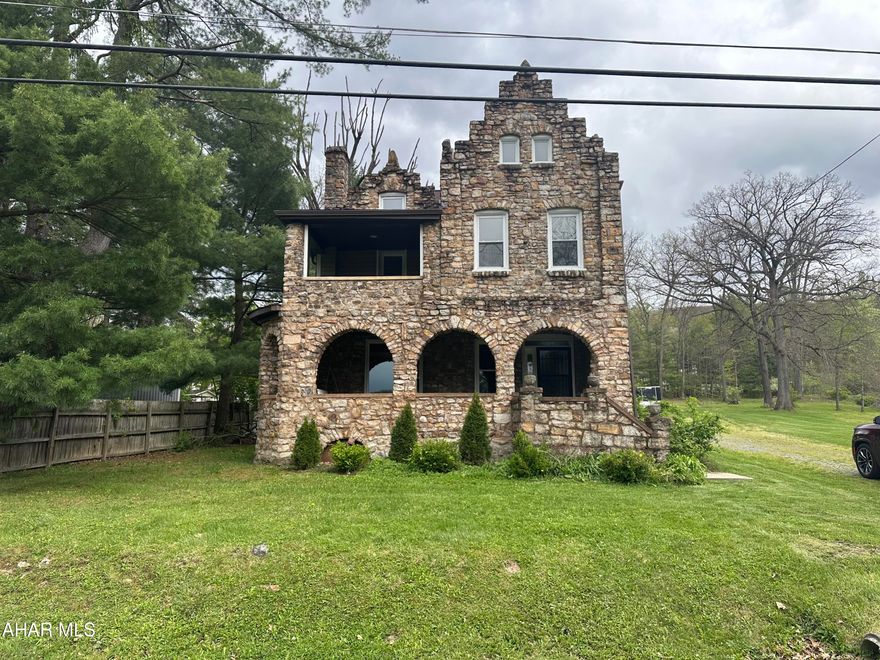 One of a Kind Stone Castle on 1.2  acres. Step into timeless charm with this completely remodeled stone castle offering character, luxury. This unique home blends old-word elegance with modern updates throughout. A rare opportunity to own a truly unforgettable property with stunning craftsmanship and exceptional style. Can't forget the inground pool for a summer oasis.