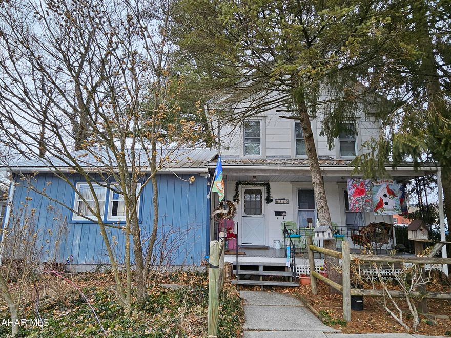 WOW!  Diamond in the rough!  Fantastic location in Antis Township, close to everything, huge lot, garage and corner lot.  Large family room addition with vaulted ceiling and first floor bath accompany a formal dining room, living room, kitchen and flex space.  As you make your way to the second floor there are 3 bedrooms and a bath.  Don't miss this great buy - your vision can build an abundance of sweat equity!