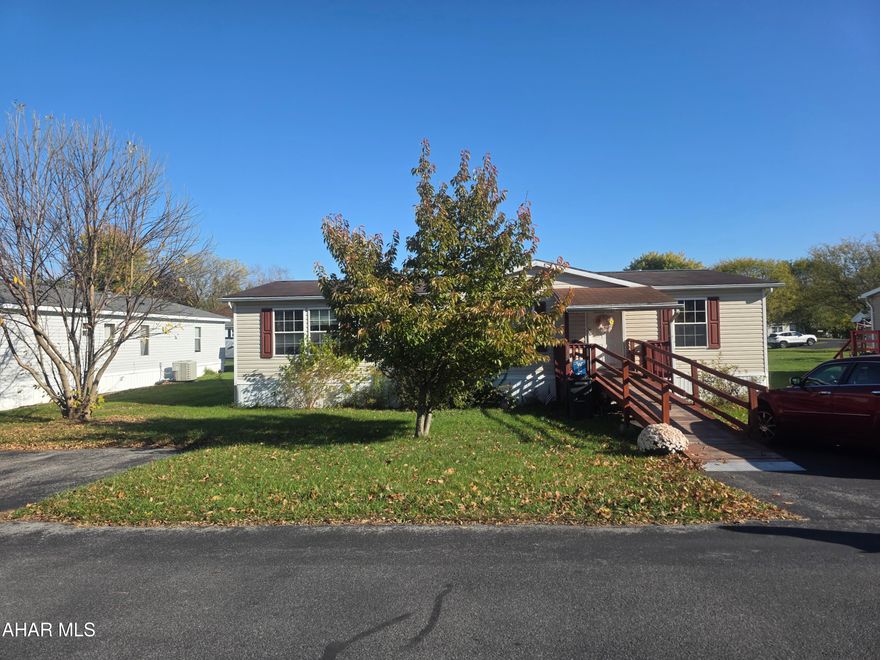 Double wide in Independence Place on a rented lot in a 55+ community. Home features 3 bedrooms and 2 full baths, large living room a screened in back porch paved parking area. Home is being sold in its present condition and the seller will make NO repairs . Buyer must contact LGC Independence  for rental application legacymhc.com, 412-770-9009.