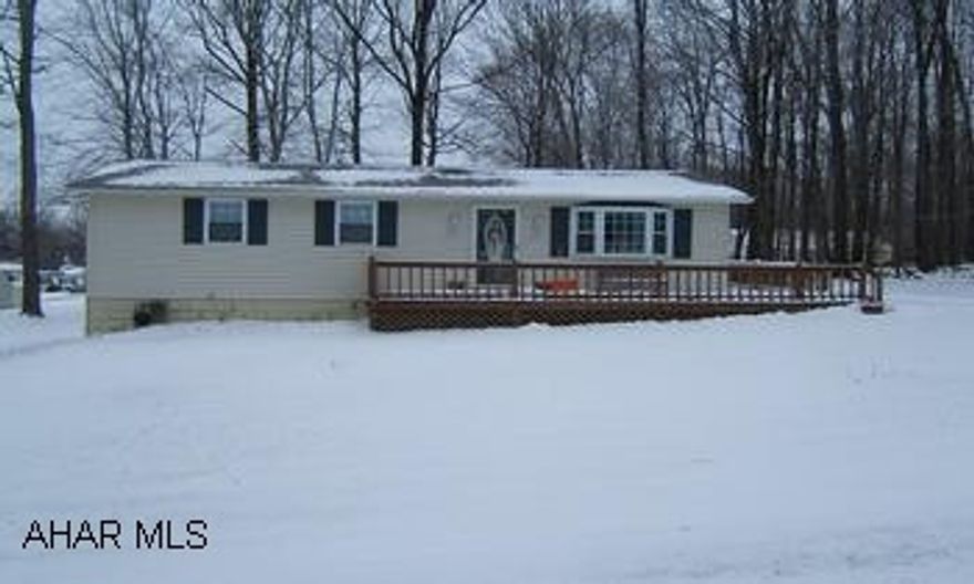 Maintenance free two bedroom ranch on half acre lot.  Hickory cabinets and hardwood floors in the kitchen.  Home is completely updated throughout.  Motivated sellers who will entertain offers!! Make left onto 5th Street from Admiral Peary Highway.  Make left onto Gwinn Avenue.  House is at the top of the road on the left side.