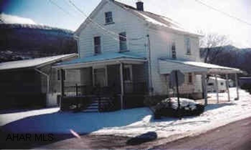 2 story, new roof and porches Nice home in Claysburg Kimmel S.D.  Attractive corner lot.  Well maintained.