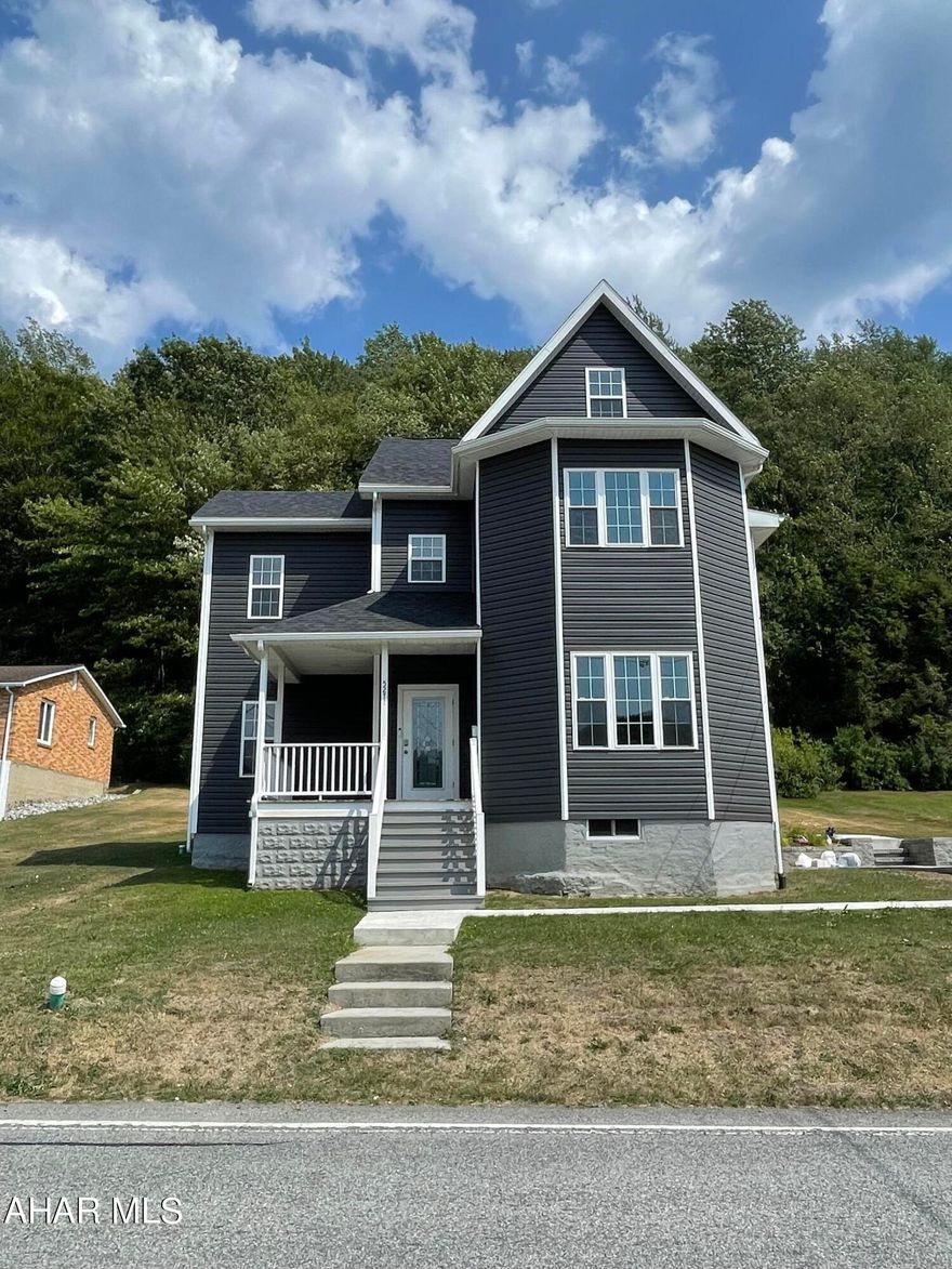 Looking for a home to entertain family and friends, then this stunning and spacious property that was completely renovated then purchased by the current owners a little over a year ago has added a security system and mini splits since purchasing the property in 2023 making it completely move in ready! The open concept first floor allows guests to view the entire entertaining space.  There is a half bath for convenience and first floor laundry room complete with folding table and pantry area to store all your bulk goods.  Completing the first floor is a room that was used as a guest room but would make a great office space for those working from home.  The second floor offers a spacious master suite with a balcony overlooking the backyard.  There are two additional bedrooms and a large full bath featuring double sinks on this level.  The third floor could be used as a bedroom or use it as additional family living space.  Everything is newer... roof, furnace with 6 heat zones, hot water heater, windows, siding, insulation, retaining wall, sidewalks, porches, balcony, and everything inside, don't forget the addition of the mini splits and security system.  Come take a look at this incredible property!