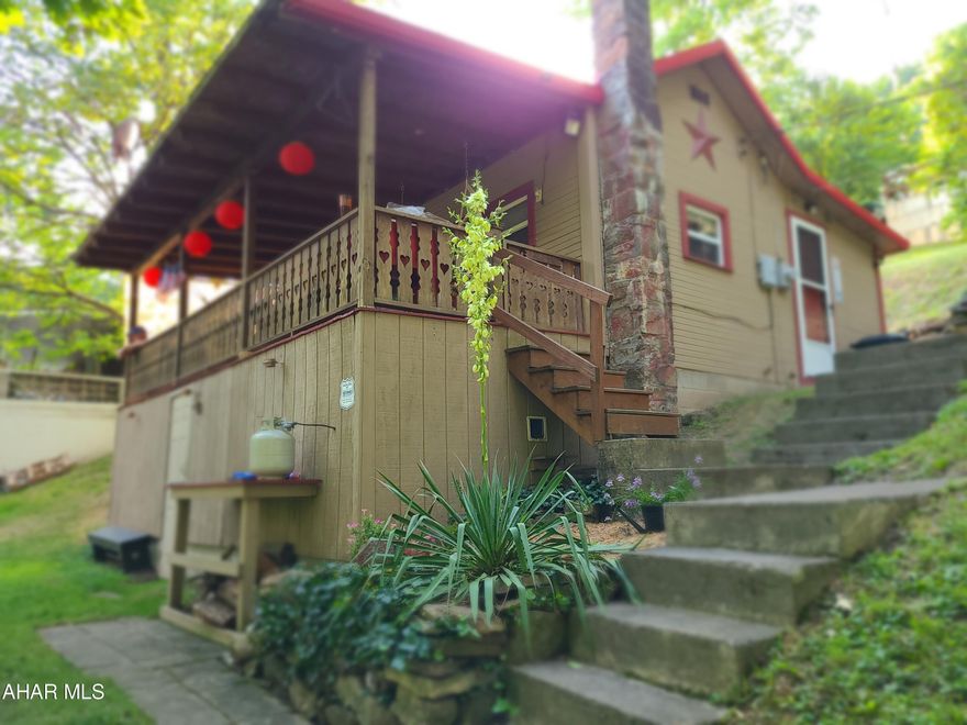 Relax at your new get away along the Juniata River. Sit on the large deck and over look the river. Great for fishing, Canoeing, picnics or bonfires in the fall. There is so much charm and opportunity on this unique piece of property. you don't want to miss this if your looking for that perfect getaway. Newer metal roof. Newer kitchen cabinets.