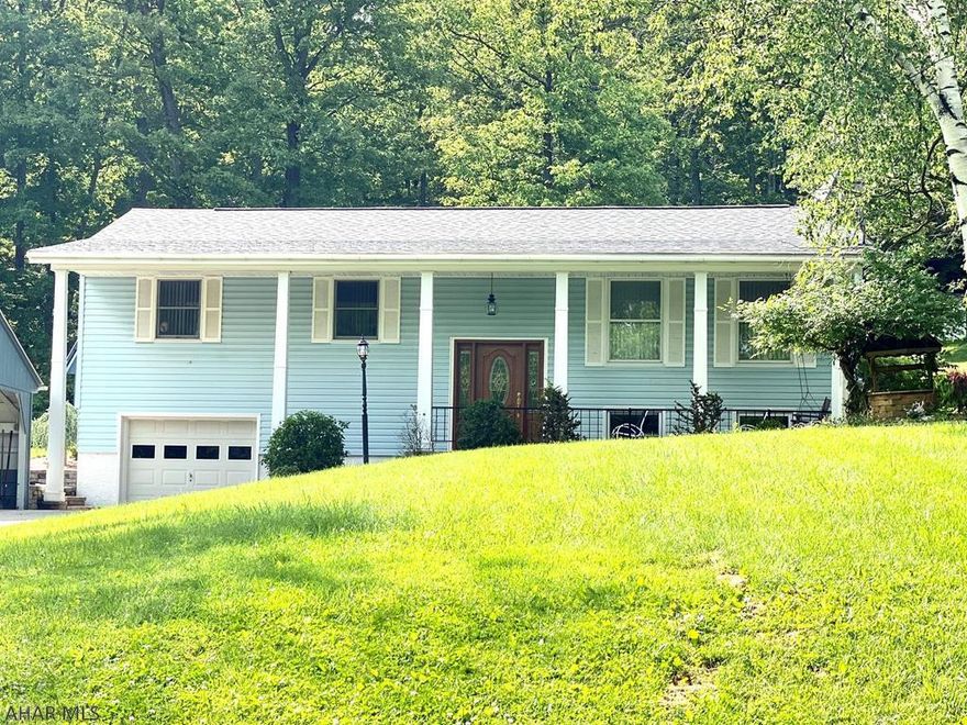 Well maintained home in Sinking Valley. This home features 3 bedrooms, 2 baths, a kitchen with newer appliances, a large family room with a pellet stove, and a sun room overlooking the amazing backyard. This backyard is perfect for hosting summer gatherings with the 24 foot above ground pool, hot tube, and gazebo all situated on 1.01 acres.