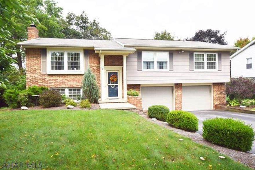 Beautiful bi-level on two large lots.  .66 acre.  Huge master bedroom, newly updated kitchen with Quartz counter tops, family room with gas fireplace.  Large covered rear  porch, lower patio.  2 car integral garage.  Located at the end of a dead end street.  So quiet!!  ** HOME WARRANTY INCLUDED**