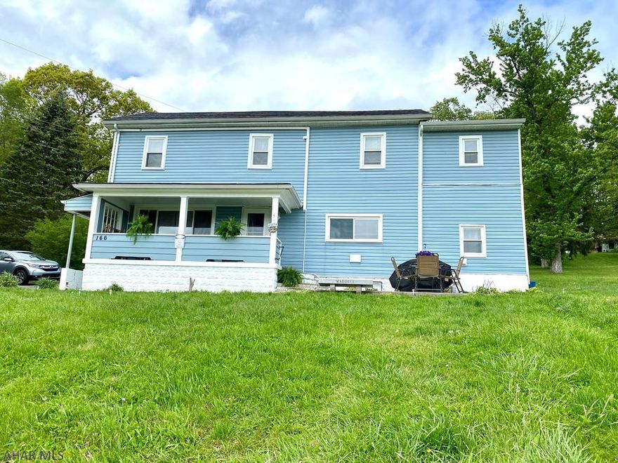 Great home in the Hollidaysburg School District. This home features 4 large bedrooms, 1 and 1/2 baths, new bamboo flooring, new carpet upstairs, new A/C and heat pump, new kitchen cabinets and counter tops, and newer water softener. Stay cool in the summer months in your 30 ft above-ground pool. The home is situated on 1.65 acres. The driveway on the right is owned by the seller. The driveway on the left is owned by the seller, but the neighbor has right of way to use it.