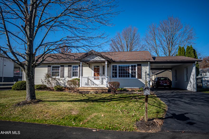 Single floor living at its finest! Immaculate ranch style home, beautifully maintained and updated. 3 bedroom, 2 bath. Master bedroom offers it all with a spacious bathroom, closet, and french doors leading to the back yard. Flat back yard offers a perfect opportunity to build your own backyard oasis. Huge shed and carport. Great location in Altoona - close to everything!