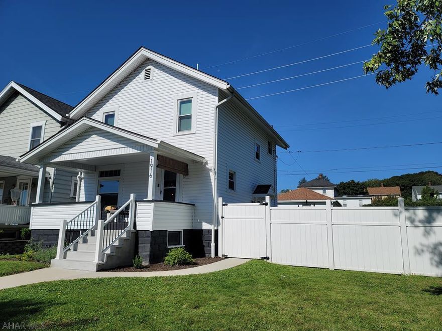 Outstanding 3 bedroom home that has been completely remodeled. Entering the front door you immediately will think - "yep, this is it!"  Eye catching new flooring on the main level sets off the large living space that almost can be considered an open floor plan.  The dining area has a substantial amount of cabinet space, a modern chandelier, a peninsula and draws you to the the newer kitchen that is accented with stainless steel appliances. 3 bedrooms on the second floor each offer plush newer carpet and the bathroom is great with lots of natural light.  This is a magnificent home for entertaining!  A marvelous deck overlooks a pavered patio and the sprawling 0.3 acre lot that is fully fenced!!  The 2 car garage is a bonus!