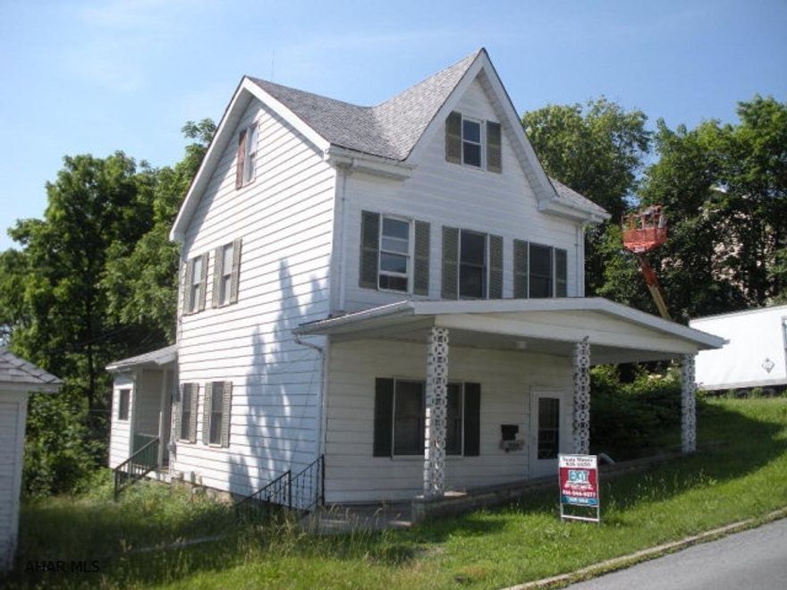 Large corner lot in the city of Altoona.  This home has tons of potential but needs TLC.  The roof has been updated, the furnace is newer and is oil fired, forced air.