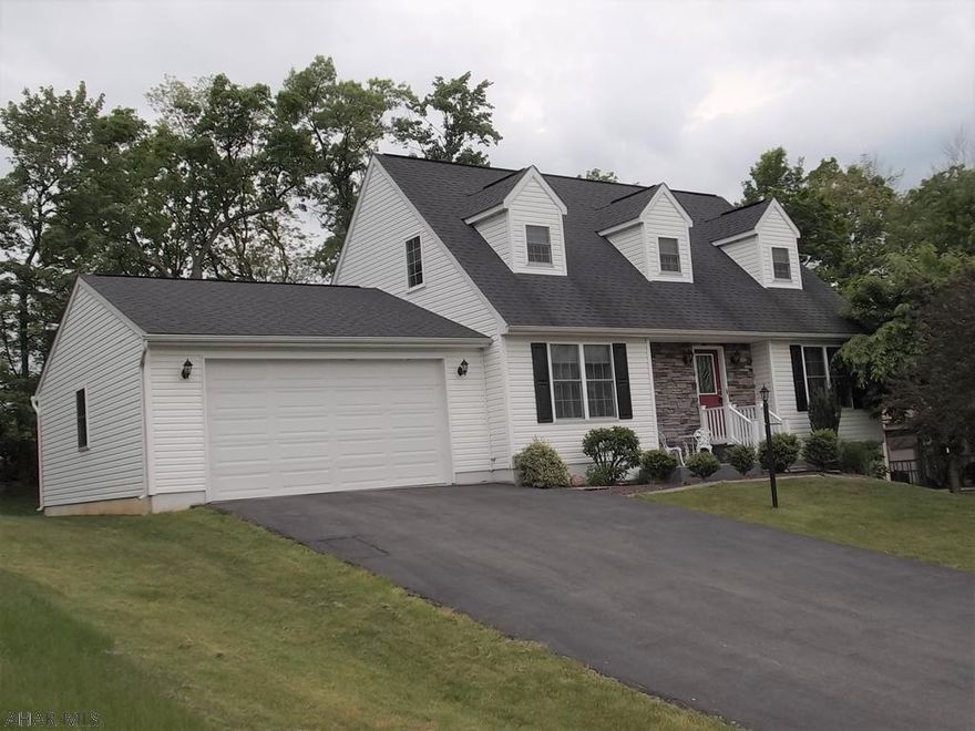 Charming 3 bedrm, 2 bath Cape Cod home  located off Bellmeade drive. Owner  designed and laid out this special home. .  Upon entering the foyer you notice the beautiful h/w floors that lead to the spacious kitchen. Lovely white cabinetry w/lots of c. space and breakfast bar. Eating area off the kitchen  has  lots  of natural light. Delightful , carpeted screened porch off the kitchen.. lst floor m. bedrm,, full bath w/corian vanity top, large walk-in shower. Living rm w/gas fireplace. .  Second floor boasts of two spacious bedrms w/ample closet space and full bath w/corian vanity top. Large unfinished  basement.. Could be easily finished. Over sized  finished two car  garage. This very SPECIAL home won't last!!