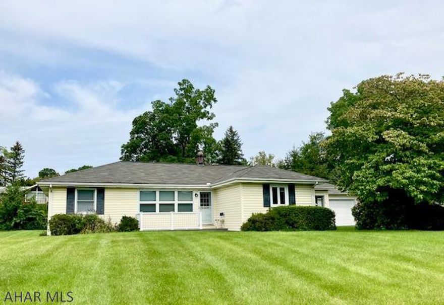 You don't want to miss this quaint ranch home on a spacious lot with exceptional views and location. This 3 bedroom, 2 bathroom home has a rec room, laundry, workshop and mechanicals in the partially finished basement. The large 3 season porch connects and compliments the well-maintained core of the house and the 2-car garage. The .40 acre lot offers plenty of room to play, garden, or even expand the existing structure. Located on the eastern edge of Boalsburg this home provides easy access to State College/Penn State while enjoying a more rural setting in the Kaywood development. Let's not forget the wonderful views of Mt. Nittany and the Rothrock State Forest. Must be seen to be appreciated.