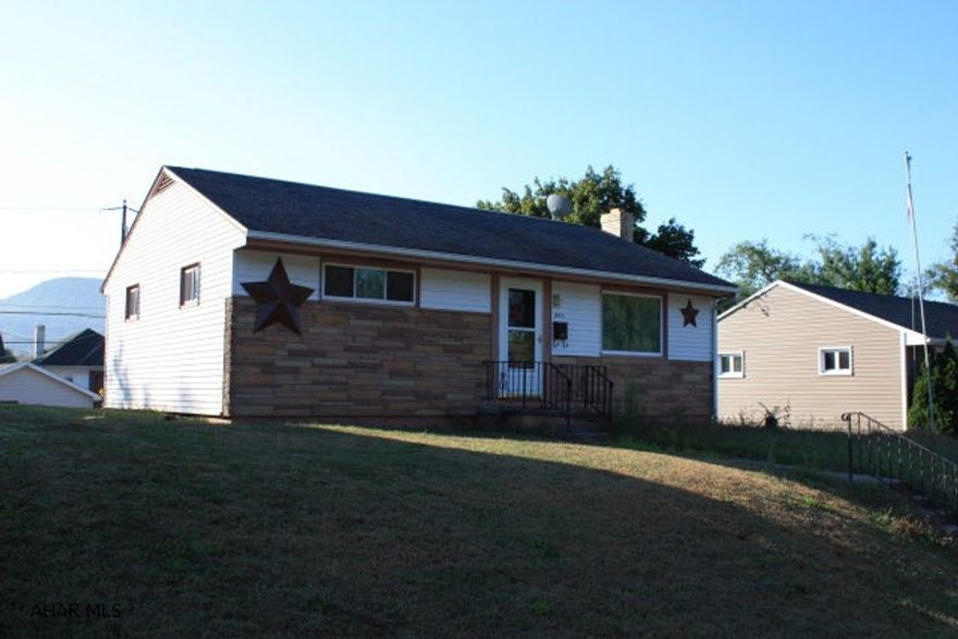 Ranch home with integral garage. Central air and large lot.  Includes washer and dryer.