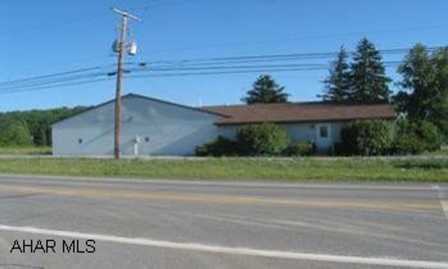 Commercial Office space. Ample off street parking. 5480sf prime open office space. 344ft of frontage on Old Rt 22. 3 phase electric.