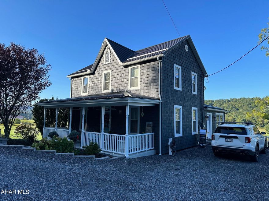 2-Story home with 4 bedrooms and 1 full bath resting on 49.57 acres. Spring fed pond on site, open and wooded land, large bank barn and a guest quarters with 1 bedroom and 1 full bath. Comp Purposes Only.