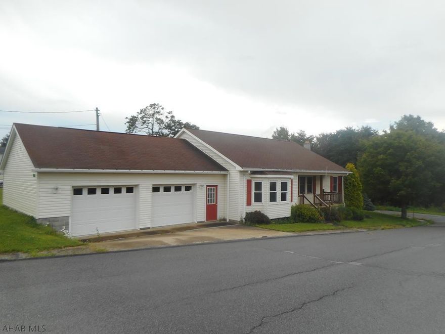 Rancher in Revloc. The home has been sitting vacant for two + years. Plumbing and hot water heating frozen. Dwelling needs tlc. Selling as is. Rear deck is on neighbors property and will need removed. Power not on - take flashlight.