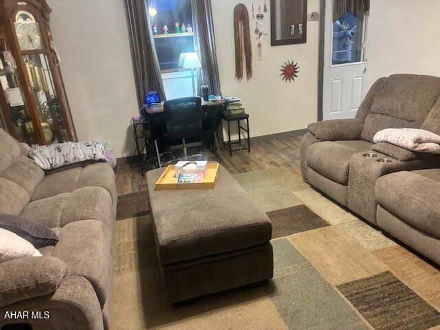 1 story home in great location! Many updates throughout including open kitchen, bathroom and flooring. Partially finished basement with family room and bath. Outside offers above ground pool, deck and detached 1 car garage.