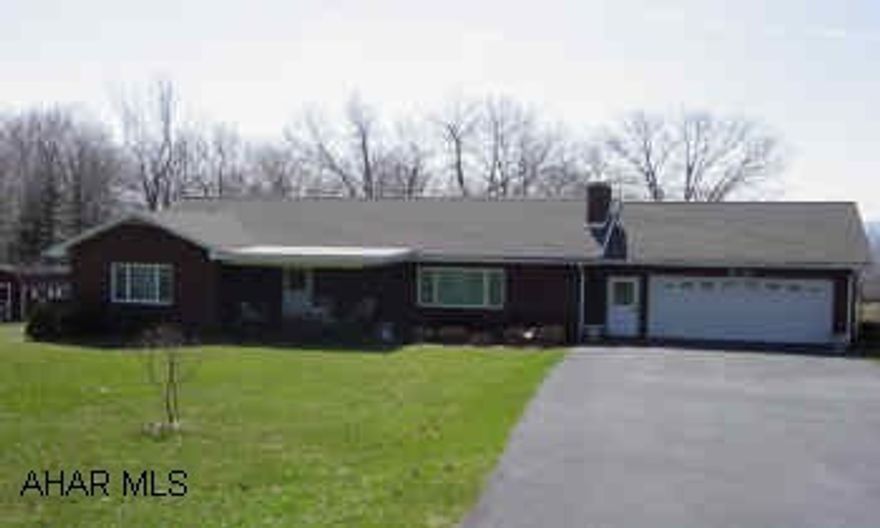 Very well kept all brick ranch home on over 2 acres.  Property also has a full basement w/ a full kitchen and a half bath.  All rooms w/ carpet have hardwood flooring under them. 24 hrs. notice