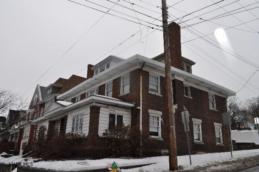 This property was a personal care facility. There are 2 additional lots that are included in the sale. first floor consists of a kitchen 1/2 bath two good sized rooms one with a fireplace.the second floor has 4 bedrooms 2 full baths third floor contains a one bedroom apartment. the property does need work. Sold as is