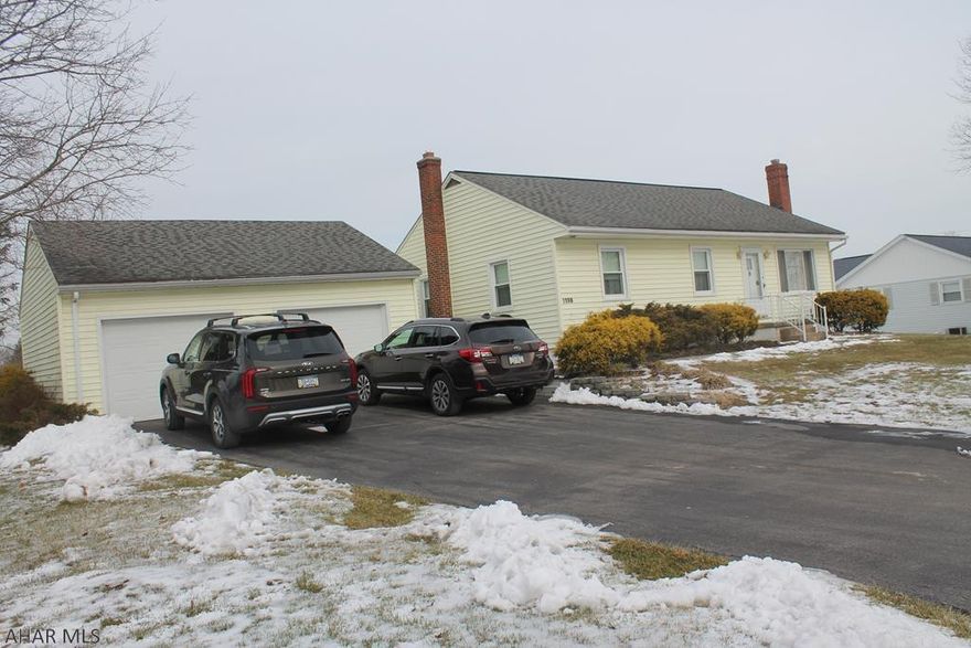 Great 3 bedroom 1 full bath home on .34 Acres. Home is conveniently located . Features a large eat in kitchen with 3 nicely sized bedrooms.. detached 2 car garage with a large flat yard.  This home is a must see.