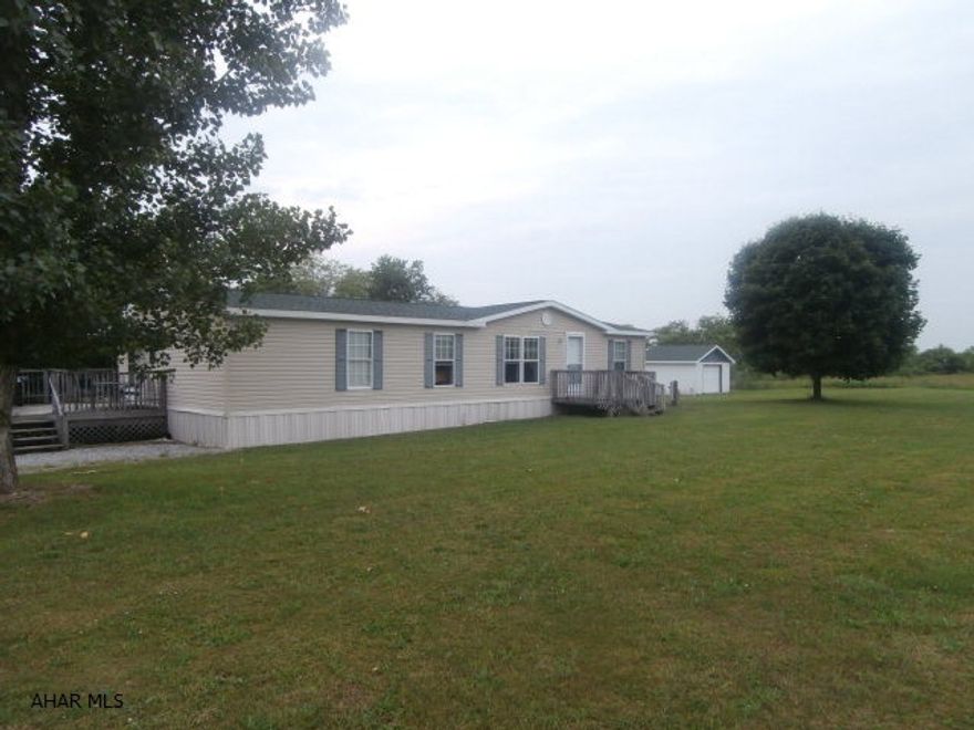 Great rural location a few miles from Glendale Lake. Double wide on 2.3 acres with detached garage. Home in good condition.