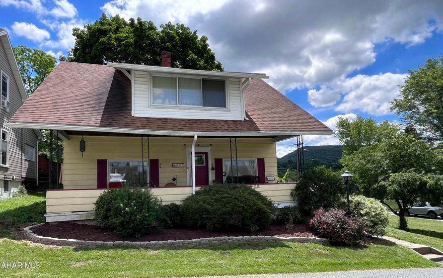 Schedule your showing today to see a great move-in ready home.  On the outside you will the love the large corner lot with a 1 car garage, a private above ground swimming pool, and a fenced area outside the kitchen door. The spacious first floor boasts a remodeled kitchen, an attractive dining room, 1/2 bath and a large living room.  Upstairs features a master bedroom with a huge walk-in closet, an updated bathroom, a nice size second bedroom with a den for working or working out.  The covered front porch is just another sweet benefit to owning this home.  Take a look today.