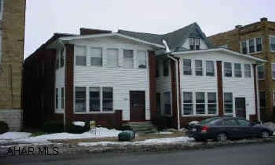 6 unit apartment building.  Furnace is in 2217 basement side. Tenants pay electric, cooking gas, hot water; owner pays heat water/sewer.  There are 6 hot water heaters. Well insulated attic.