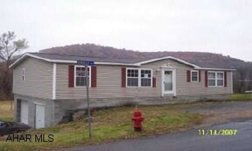 doublewide home on 2.2 acres.