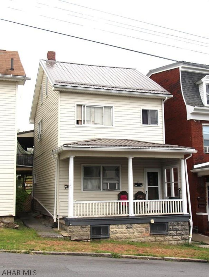 Fully occupied duplex, monthly income $1075 + $25 pet fee in Apt #2. Heat and electric are separate per unit and paid by tenants. Owner pays water/sewer and trash removal. Each unit has laundry hook ups and off street parking. New roof! Apt #1 beautifully renovated! Great investment opportunity!