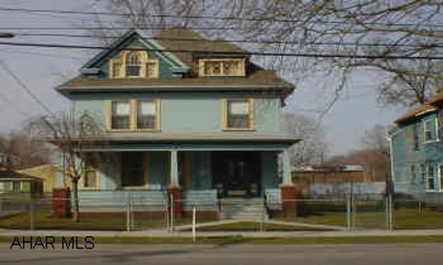 Victorian beauty! Stained glass windows, original stained cherry woodwork and french door, 2 stairways, new kitchen, roof and spouting, freshly painted. 3 car garage with 2 garage door openers. 1 yr. old HW heater, sewer line replaced in 2001. Incredible charm, character, and price! Delayed possession until June 1, 2005.