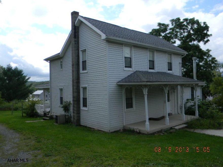 Remodeled and expanded 2-story frame house. Just outside Manns Choice Boro. Modern kitchen w/ all appliances, large living room, two full baths, laundry on first floor, three bedrooms, central air. Offered AS-IS. Immediately available.