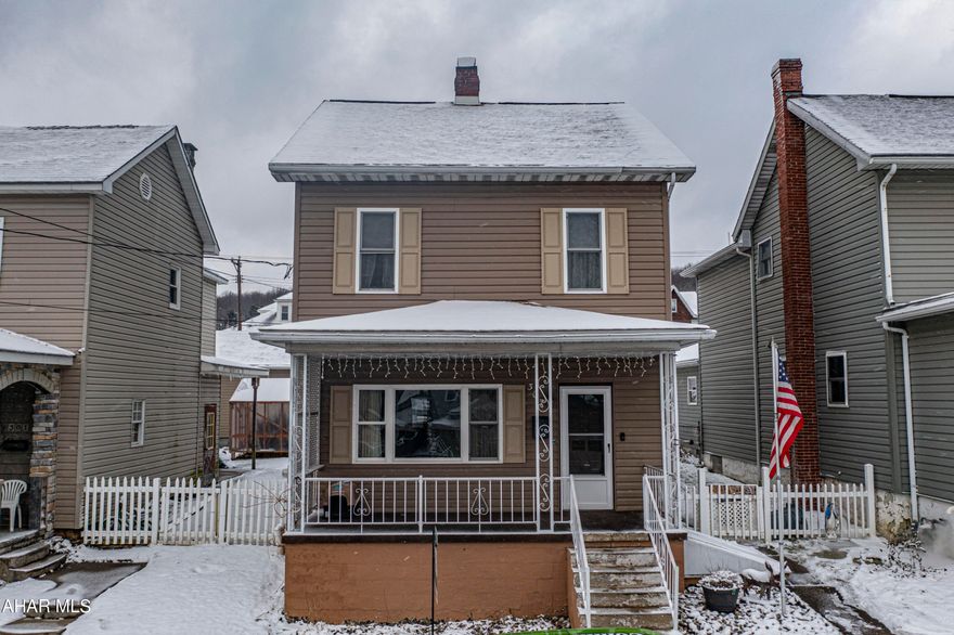 Move right into this well maintained 2 bedroom, 1 1/2 bathroom home in Gallitzin borough. Located just minutes from I99! The kitchen has been remodeled and offers granite counter tops, tile backsplash, new cabinets, and stainless steel appliances! The spacious main bathroom has also been updated! Newer vinyl flooring throughout the whole house. First floor laundry conveniently located in a bonus room that could be used as an office or recreation room, this home truly offers so much!