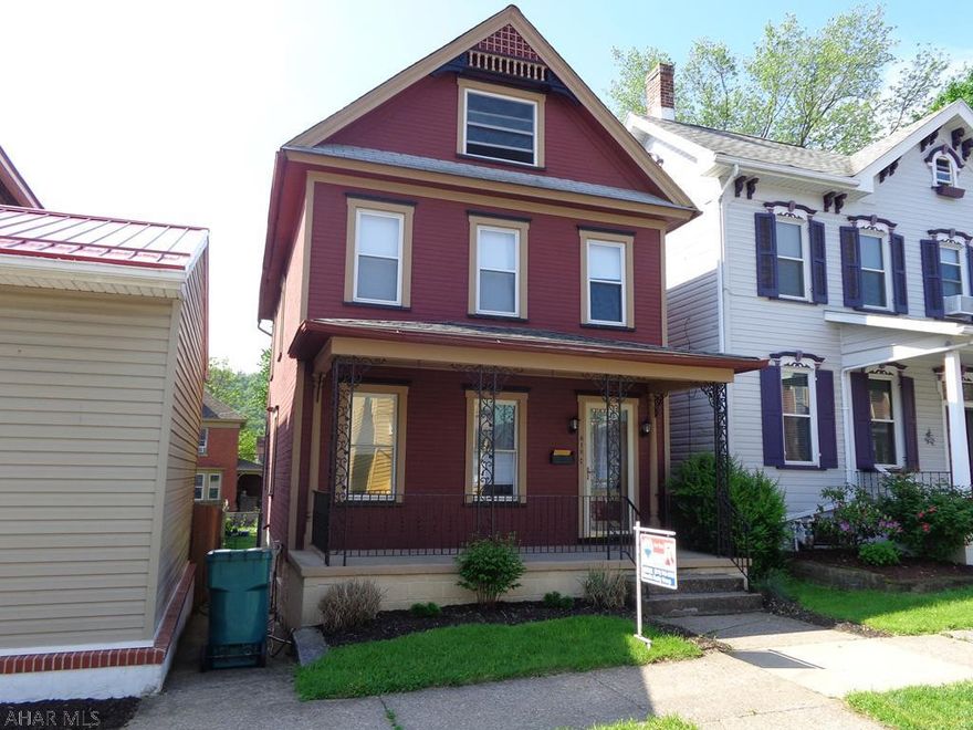 This charming Hollidaysburg home is all that you have been looking for. It has an updated eat in kitchen with ceramic tile floor & stainless steel appliances included. Remodeled bathroom, new wood laminate flooring. Nice fenced in back yard & a deck.  Basement has been dry-locked.  Master Bedroom has a  spacious walk in closet.  A GREAT location...A GREAT home for you!