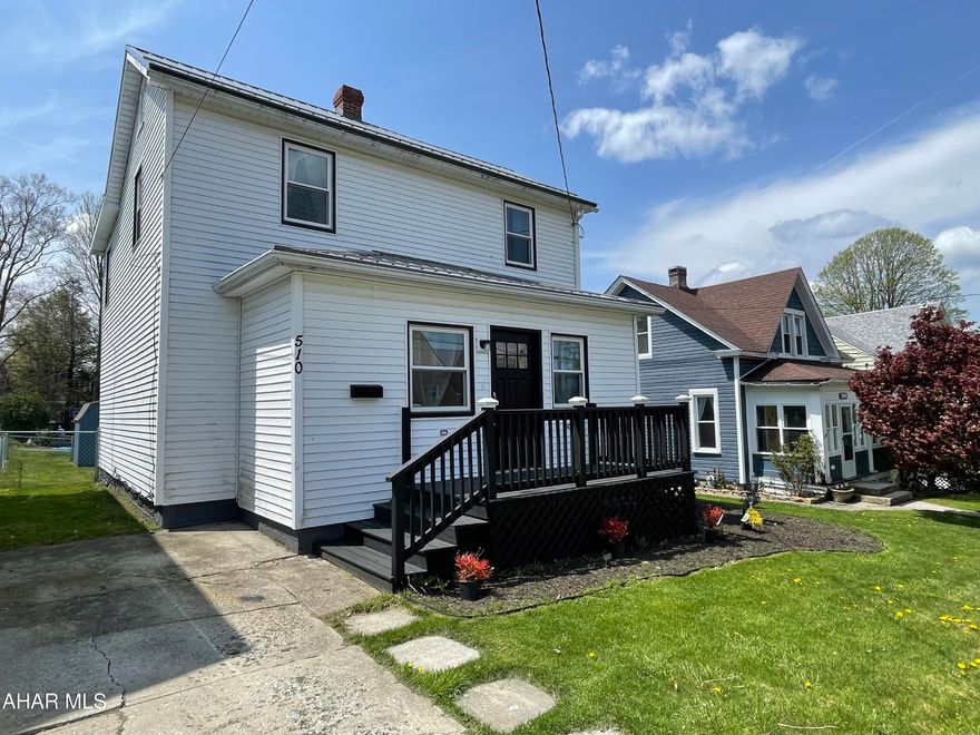 It you have been waiting for a completely move in ready home in the Penn Cambria School District then here is your opportunity! Let me tell you about all of the updates... newer roof, new windows, new sewer line, all new electric throughout, new lighting, all new shiplap walls throughout and insulation installed, newly refinished hardwood floors, all new kitchen appliances, new half bath with sliding barn door, new plumbing, new carpet, new doors inside and exterior, they even fenced the yard to include the newer shed!  Step inside to the bright mudroom that has two spacious closets and includes a large area for first floor laundry the new appliances are included. You have a large dining room, living room and bonus area featuring the beautifully refinished hardwood floors and the convientiently placed half bath for guests.  The kitchen has added under cabinet lighting, new appliances and back splash, there is plenty of cabinets for storage.  Upstairs you will find 3 nicely sized bedrooms all with new carpet. There is an updated full bath on this floor.  Outside there is plenty of space for parking and the beautifully fenced yard is great to contain your furry friends. This home is located close to Mount Aloysius College and minutes from St. Francis University and the close proximity to the main highway will allow easy access for daily work commutes. Seller is working to complete several repairs on the home. Call for details.