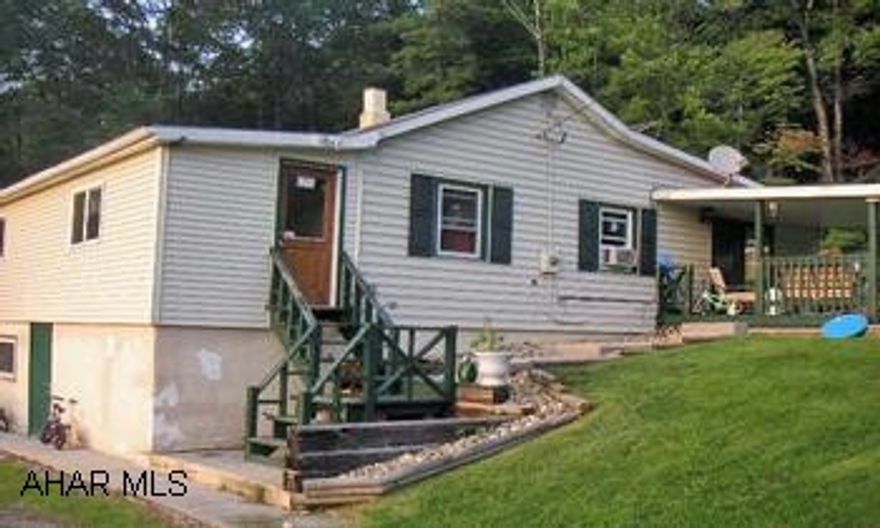 1 STORY 3 BEDROOOM HOME ON ALMOST 1 ACRE OF GROUND- PLEASE WHEN SHOWING THE HOME DO NOT TO LET THE CAT OUT. SELLERS PREFER 48 HOURS NOTICE. ENJOY COUNTRY LIVING IN THIS WELL MAINTAINED HOME. IT FEATURES AN ABOVE GROUND POOL WITH NEW LINER, PUMP AND THE FILTER WAS NEW IN 2005, THE HOME IS AN IMMACULATELY KEPT 3 BEDROOM , 1.5 BATH. WITH OFFICE SPACE IN THE BASEMENT---SELLER WILL FINISH GARAGE AT AN ADDITIONAL FEE-- BUYERS ARE RESPONSIBLE FOR MAINTAIN ING RIGHT OF WAY