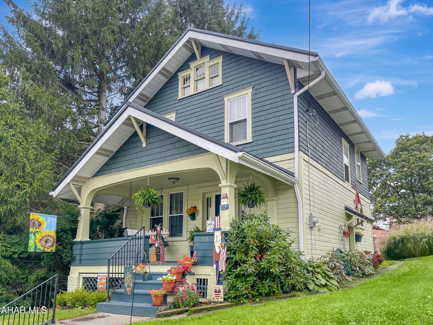 Welcome to 218 E Crawford Street in the charming Ebensburg Borough. Step into this meticulously maintained home & prepare to be captivated by its unique character. The main floor greets you with a spacious open living area adorned with original woodworking & a cozy gas fireplace. Enjoy meals in the formal dining area or the eat-in kitchen, complete with appliances. Upstairs, you'll find three generously sized bedrooms & a full bathroom. The basement boasts a finished living area with an electric fireplace, along with laundry, another full bathroom, & ample storage space. The attic offers additional storage potential. Outside, admire the fresh metal roof, relax on the inviting front porch or rear patio, & appreciate the privacy of the backyard & convenient shed for additional storage. Don't miss the opportunity to experience this remarkable home firsthand—call today to schedule a viewing!