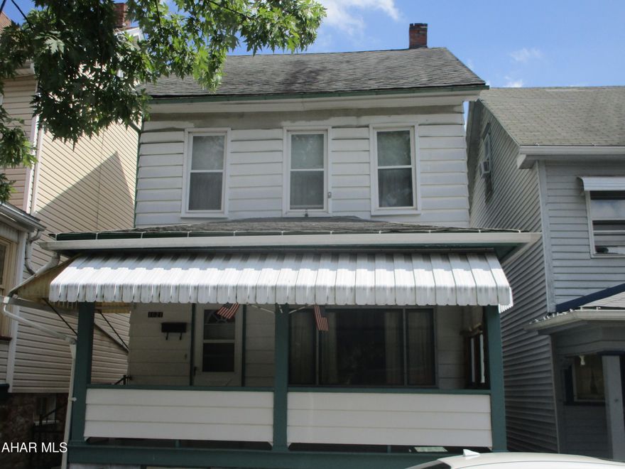 Nice alumn sided two story home featuring 2 bedrooms, eat in kitchen with birch cabinets, formal dining room, living room and bath. The attac is finished. There is a full basement with gas fa heat and 100 amp breakers. Nice covered front porch. This home has been in this family for over 50 years and has been well maintained. Sale is subject to seller finding suitable housing.