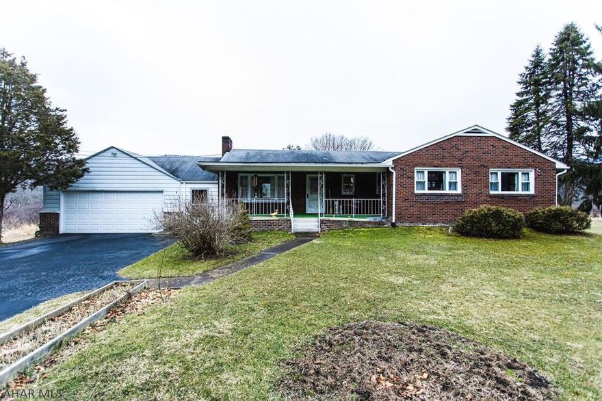 Great location!!! Nice 3 bedroom, 1 bath ranch house with front porch, back deck, garage and large yard.