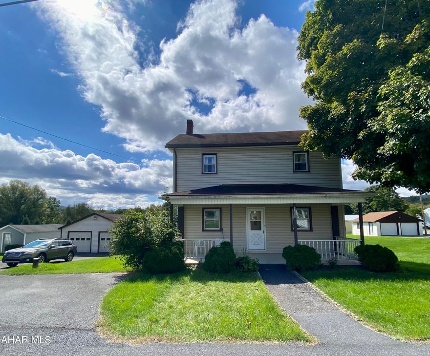 Call today to see this cozy 2-story 3 BR, 1 BA home with an inviting front porch, nestled on a quiet street in McConnellstown. Enjoy the convenience of being close to shopping, Raystown Lake and the Woodcock Valley Community park. The home boasts hardwood floors on the first level and a den that could also be a 4th bedroom for one-story living. A large laundry room is located on the first floor. as well There are three bedrooms on the second floor, two of them are adjoining and could be made into a larger bedroom or an addition of a large walk-in closet. Bring your vision and make it your own. Whether you're lookng for a starter home, downsizing, or a second home getaway; this home would be the perfect fit whatever your needs may be and is priced to sell.