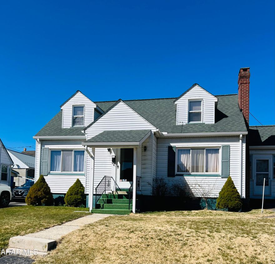 Adorable, well kept cape cod in Pleasant Valley.  Newer mechanics, Central air, newer roof and a spacious fenced in back yard with a shed and paved driveway.  This well-kept home has two enclosed porches for those family get togethers and cook outs.  With 4 spacious bedrooms, bathrooms on every floor this home must see!!