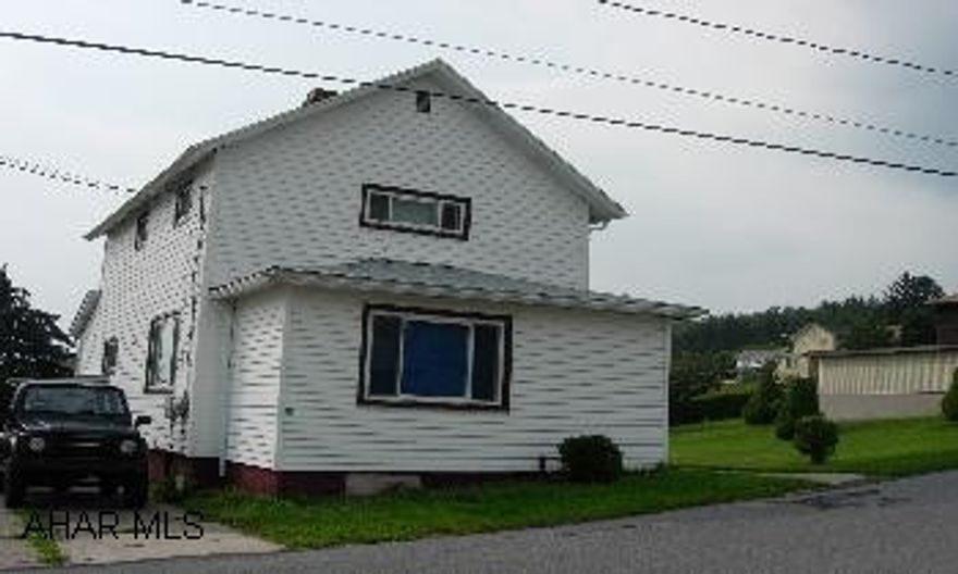 LARGE EAT-IN KITCHEN WITH RANGE & DW. FIRST FLOOR LAUNDRY ROOM WITH WASHER & DRYER. NEW DRYWALL, WINDOWS & ROOF. MODERN BATH. STAIRS TO ATTIC FOR STORAGE. LARGE DECK, VINYL SIDING. NEEDS FLOOR COVERINGS. HOME WARRANTY.