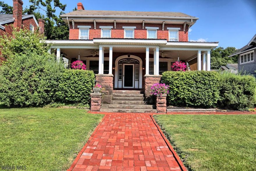 Gorgeous 4 bedroom, 4 bathroom house with large welcoming front porch and detached 2 car garage. This house has many unique features including 4 fireplaces, built-ins, and a sizable foyer.  Spacious bedrooms. Walk up attic with ample storage and partially finished basement with lots of possibilities. Don't miss this opportunity to make this charming house your home.