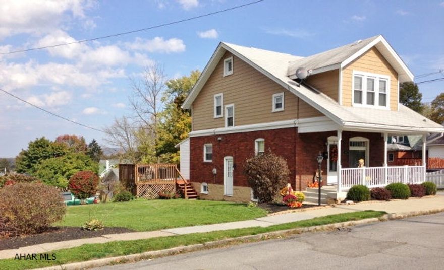 Nicely maintained 3 bedroom, 1.5 bath, brick & vinyl home, just minutes from Altoona campus. Features thermo windows, updated kitchen with breakfast bar & pantry, 1st floor half bath, hardwood floors in dining room. Great covered deck, nicely landscaped yard, and covered front porch.