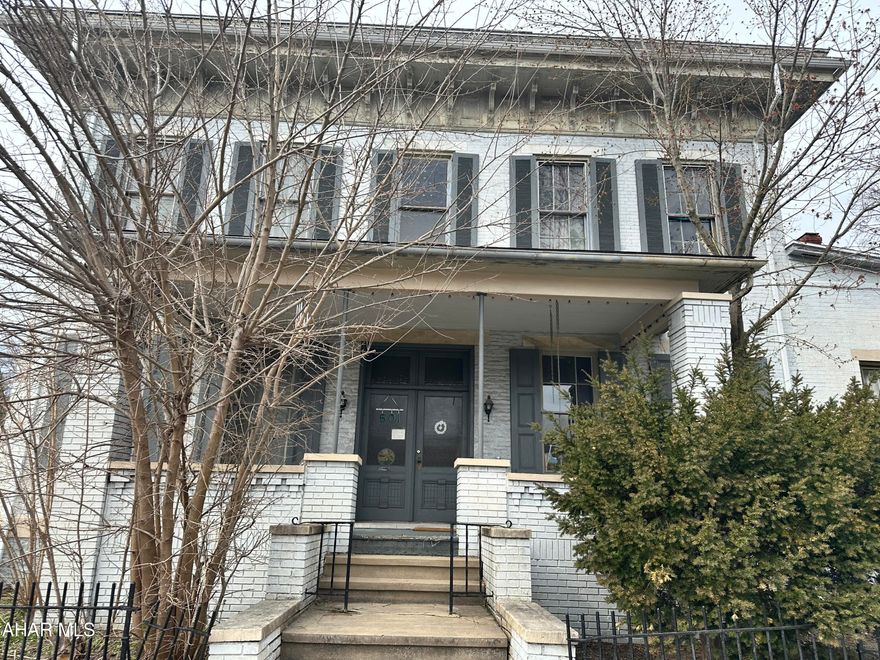This is your chance to own a piece of Hollidaysburg history. The main property is 601 Allegheny St. which is a 4 unit building that consists of (2) 2 bedroom units and (2) 1 bedroom units with an off street parking area. This sale also includes 408 Penn St. which is a 4 unit brick building consisting of (3) 2 bedroom units and (1) 1 bedroom unit. There is a coin operated laundry in the basement. Buyers must have pre-approval.