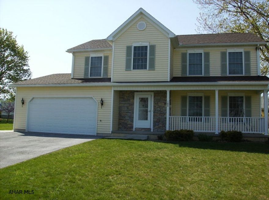 Immaculate 2-story stone/vinyl home offers plenty of room. This home is located on a quiet street in the Spring Cove School District. Walking distance to Martinsburg park and a short drive to Raystown Lake.