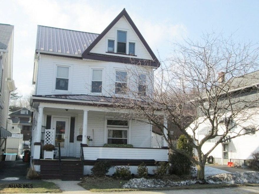 Mansion Park area. Imagine watching football and baseball from the comfort of your front porch. This 3 or possibly 4 bedroom home is handy to everything: transportation, sports and restaurants. The home features newer metal roof, new windows, updated eat-in kitchen and updated full bath. The rear off street parking leads to the fenced back yard. Don't miss this great family home.