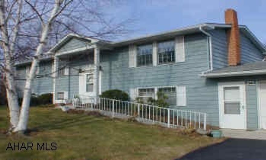 Raised ranch on large lot.